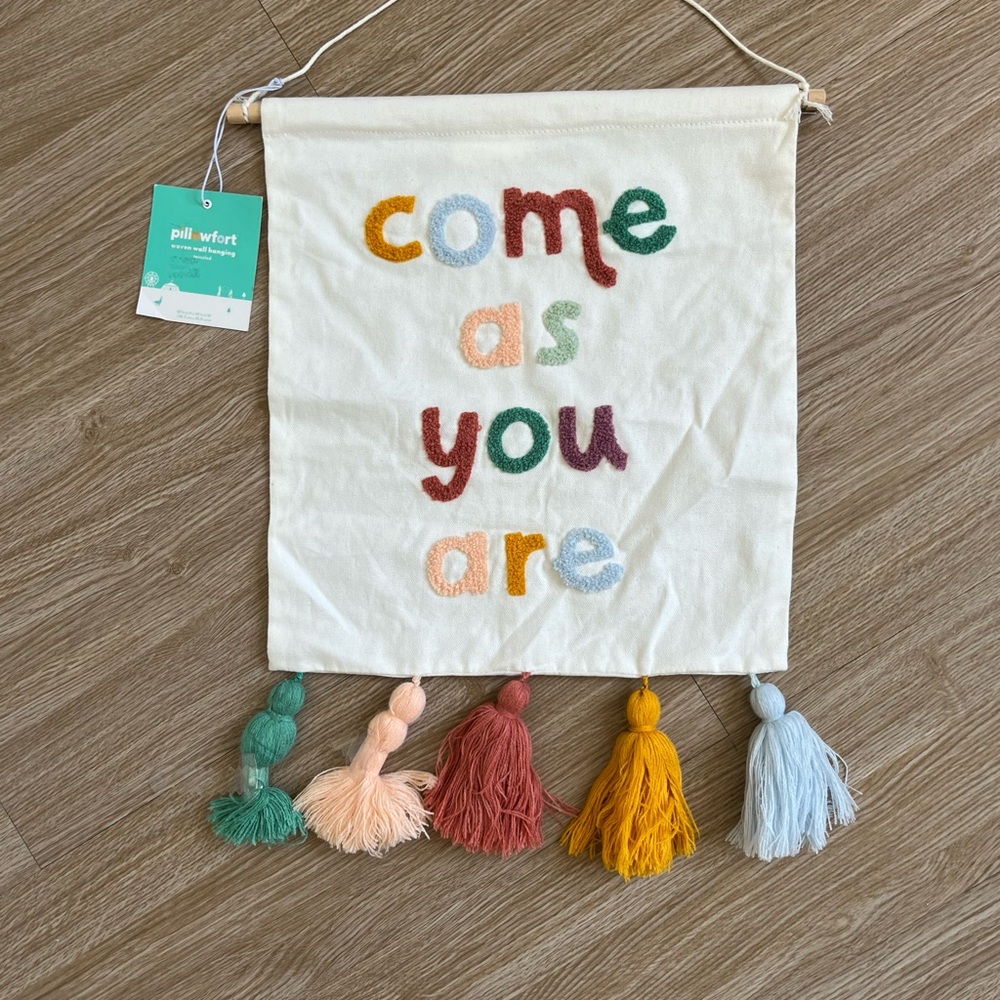 Target Colorful 'Come As You Are' Tapestry with Tassels